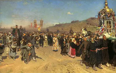 Religious Procession in Kursk Province Ilya Repin